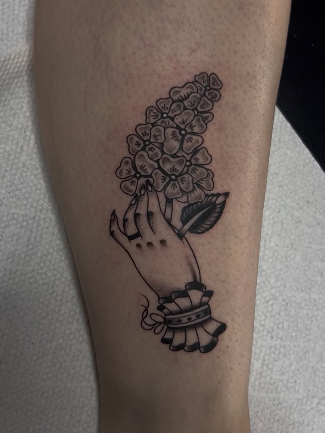 Tattoo by @tinybabytattoo β american_traditional, black_and_grey