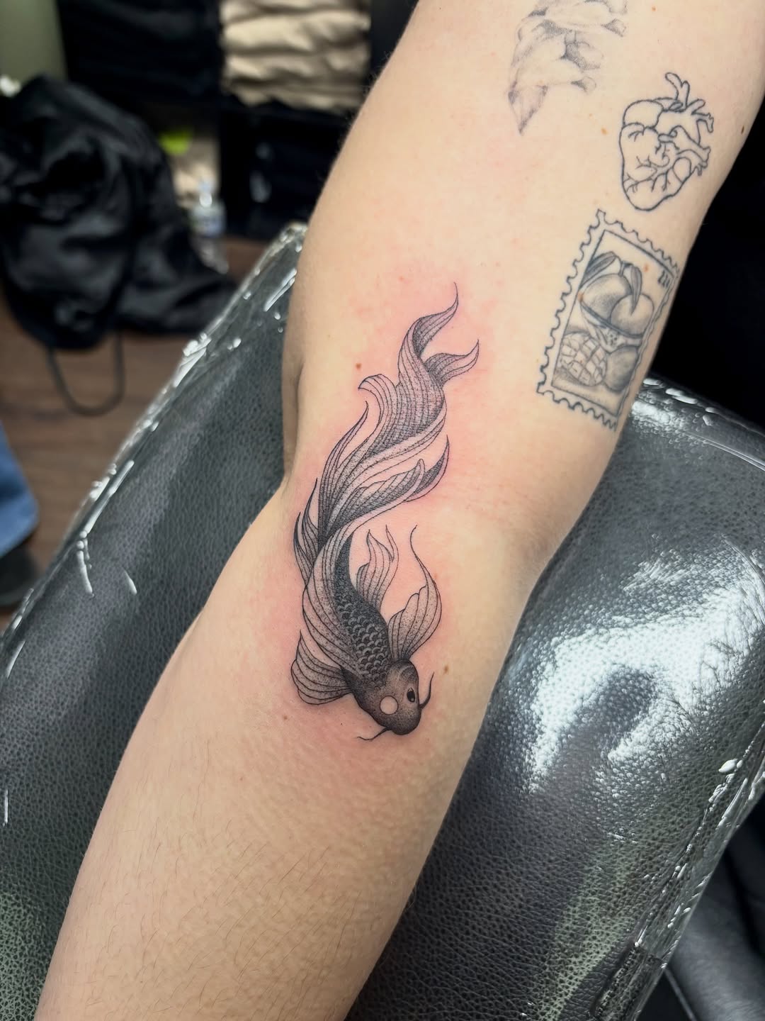 Tattoo by @sydhonn — illustrative, black_and_grey