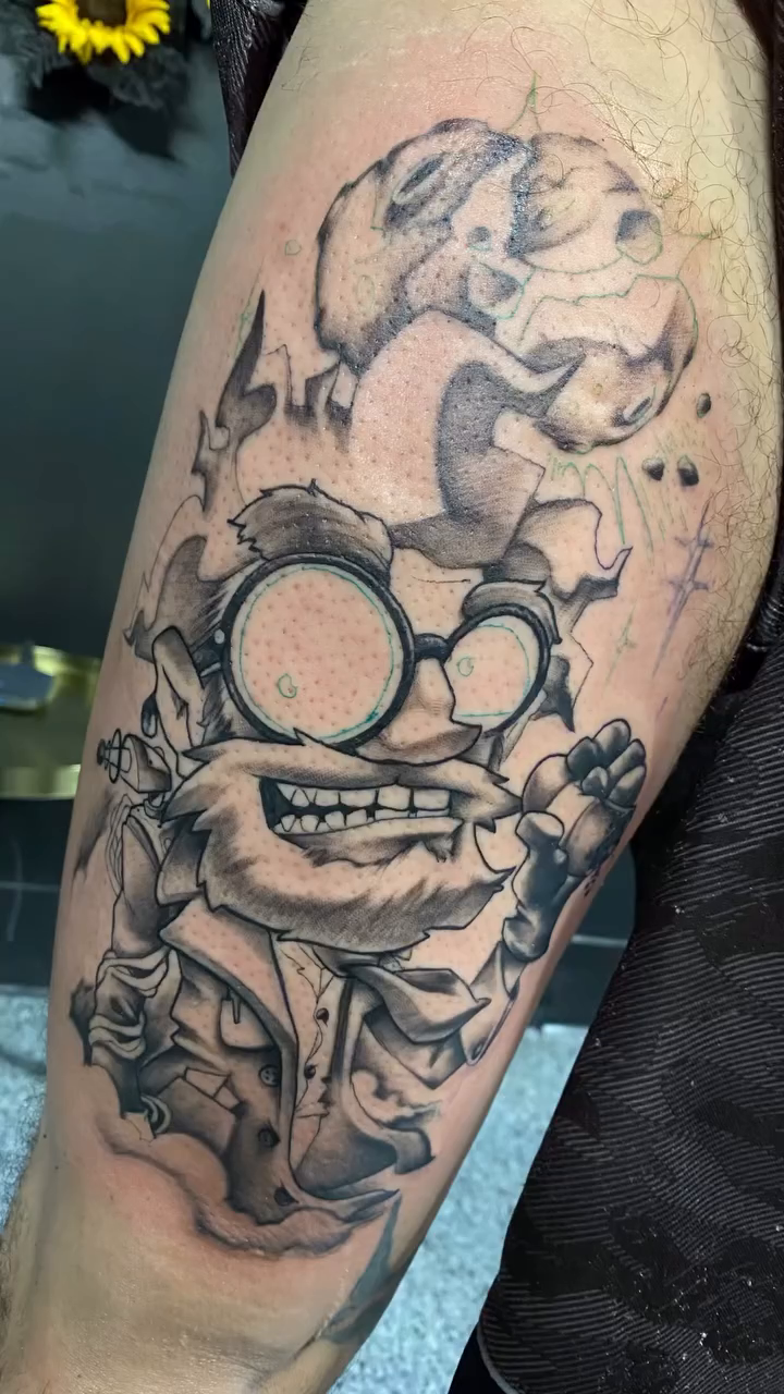 Tattoo by @frankmillerart — black_and_grey