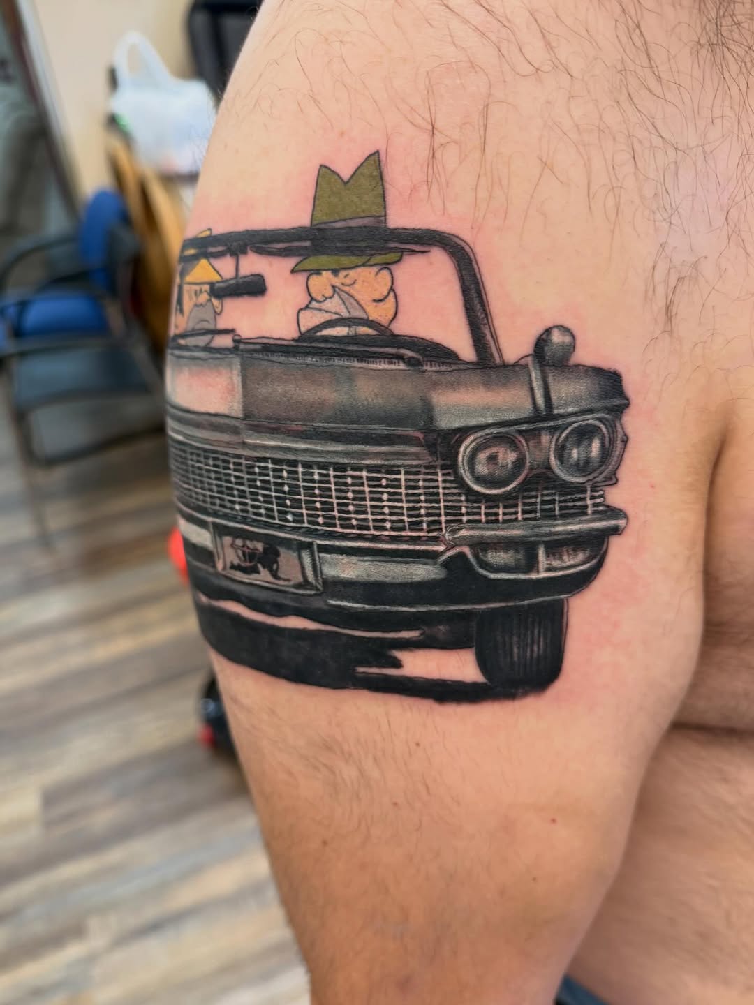 Tattoo by @hatchetfoot_art — realism, anime