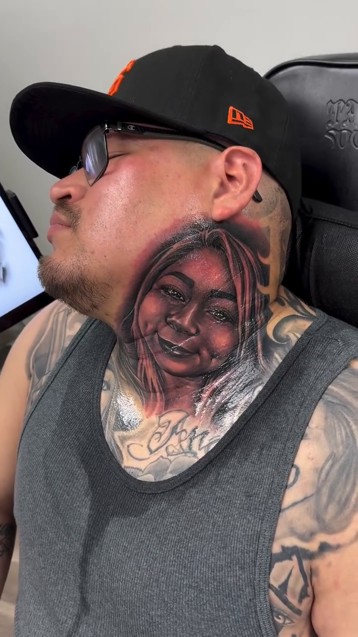 Tattoo by @sneakygeethegreat โ realism, black_and_grey