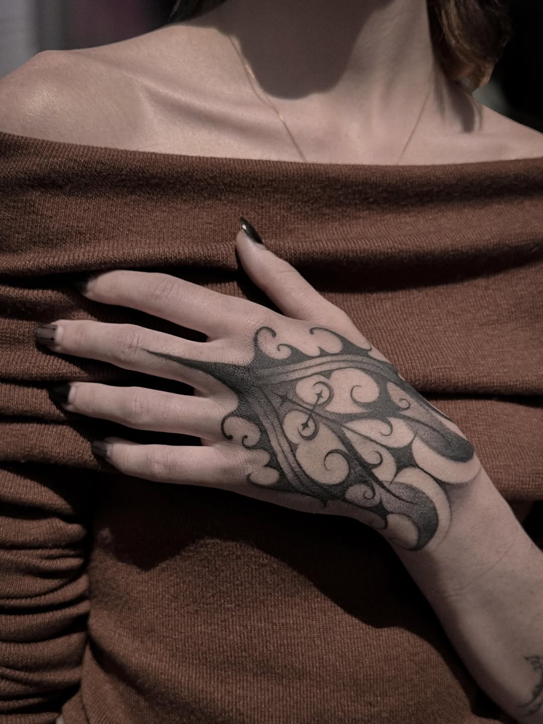 Tattoo by @lahyenettt — blackwork, ornamental