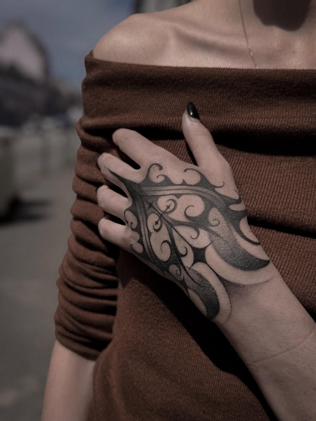 Tattoo by @lahyenettt — blackwork, ornamental
