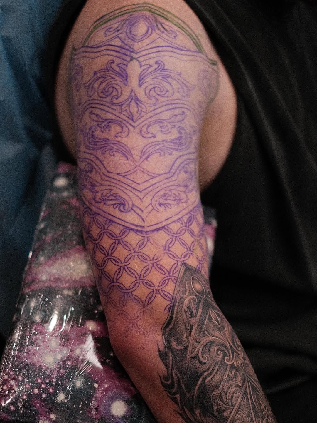 Tattoo by @izztheartist — ornamental, black_and_grey