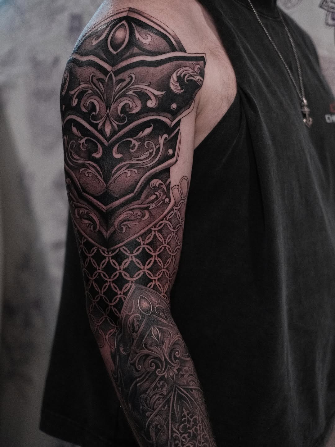 Tattoo by @izztheartist — blackwork, ornamental