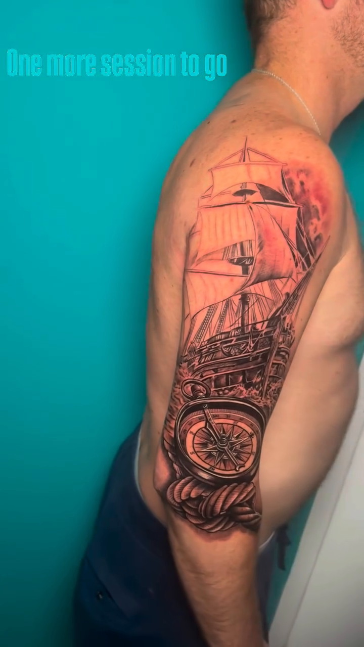 Tattoo by @jink_tattoos — realism, black_and_grey