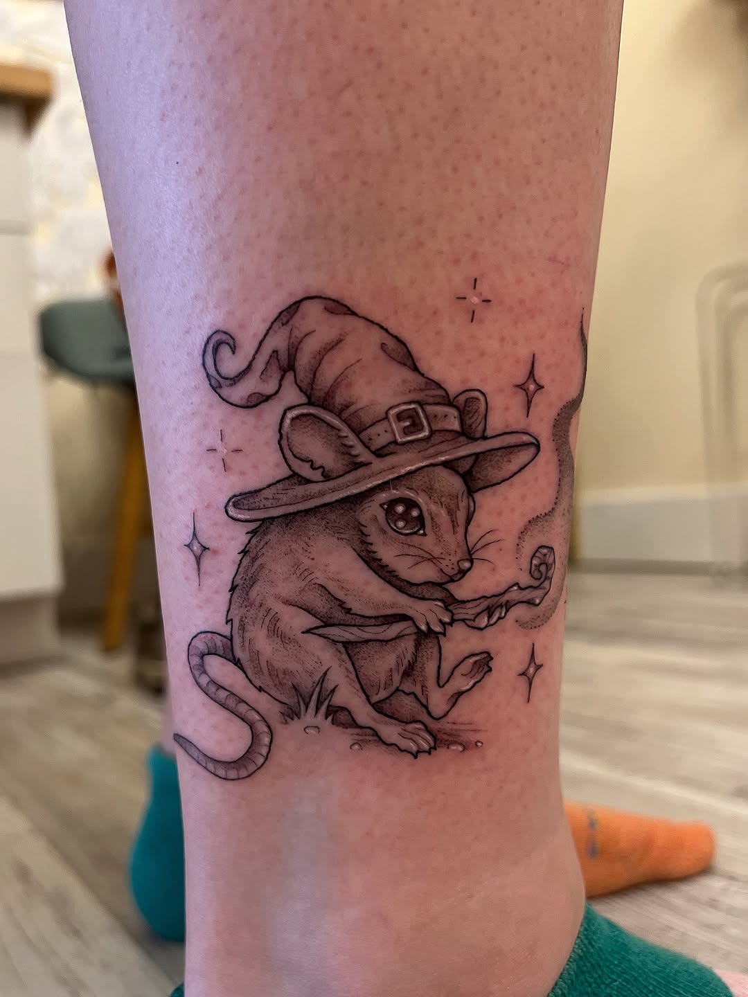 Tattoo by @kelsi_hooper_tattoo — black_and_grey