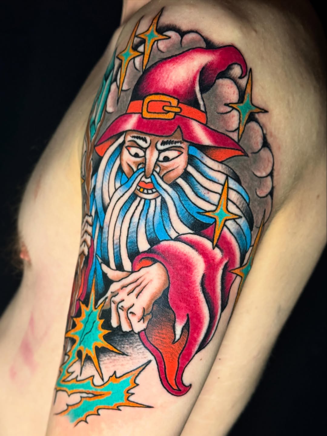 Tattoo by @cfinksta — american_traditional, new_school