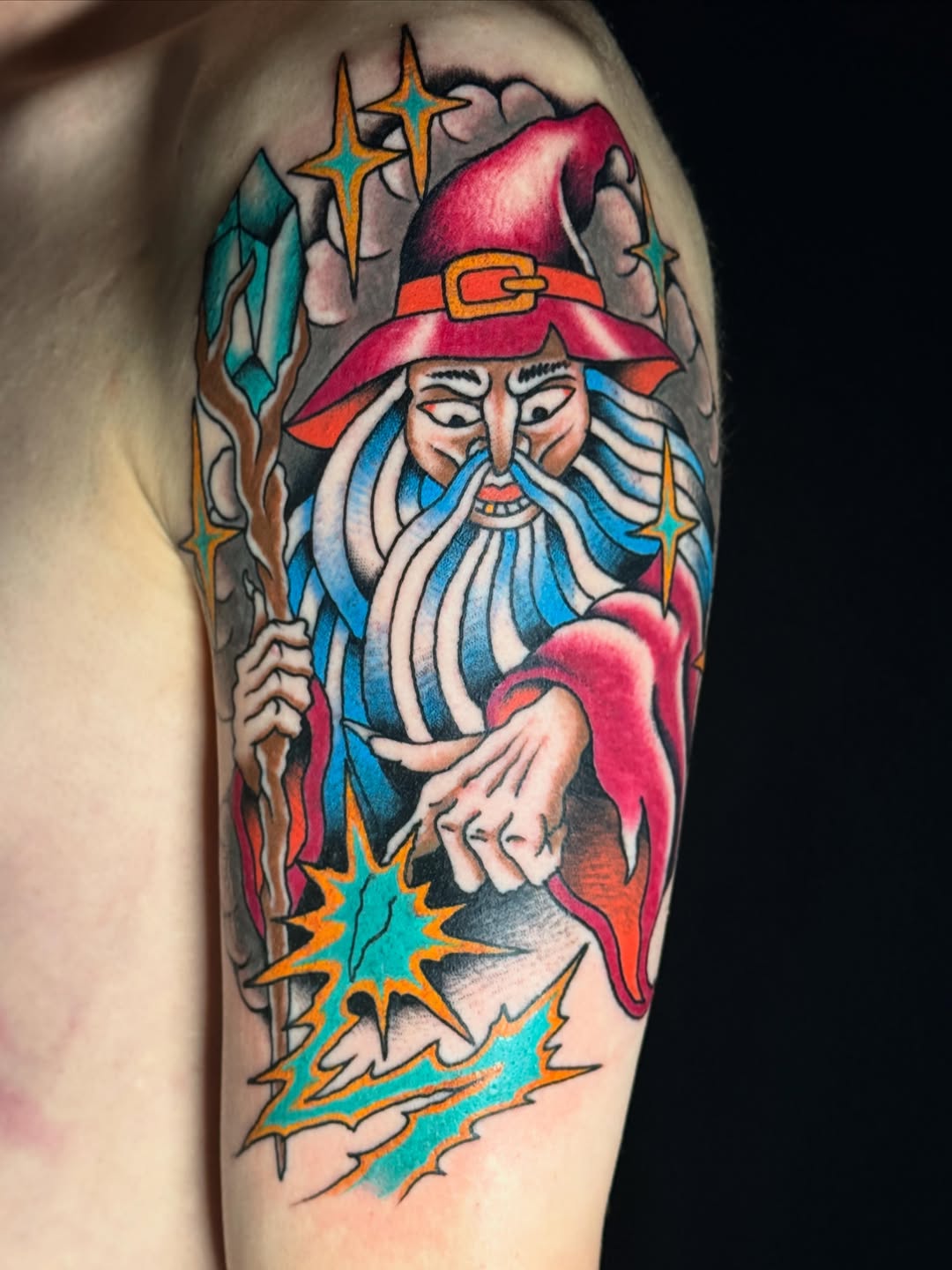 Tattoo by @cfinksta — american_traditional, new_school