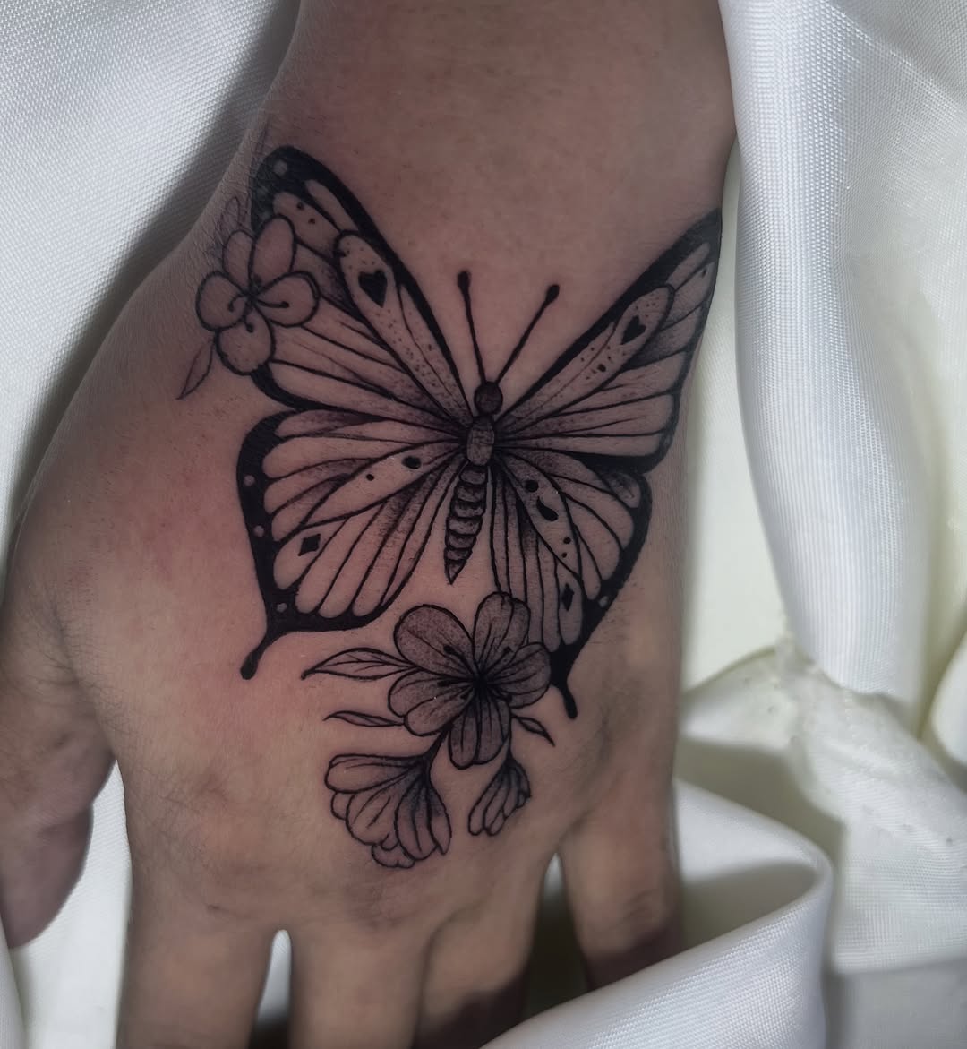 Tattoo by @deza.art — fine_line, black_and_grey