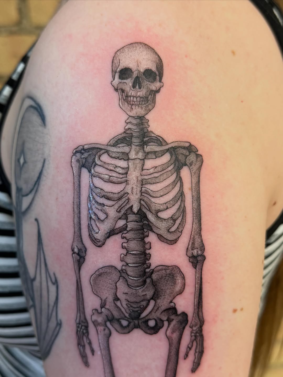 Tattoo by @onlyslightlyartistic โ black_and_grey, realism
