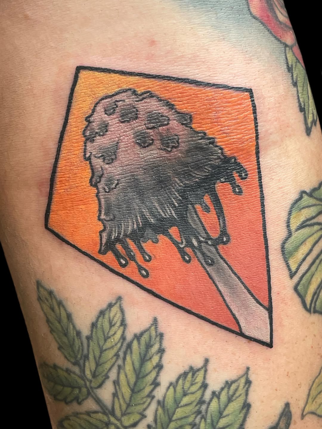 Tattoo by @lub.dub.tattoo โ blackwork, trash_polka