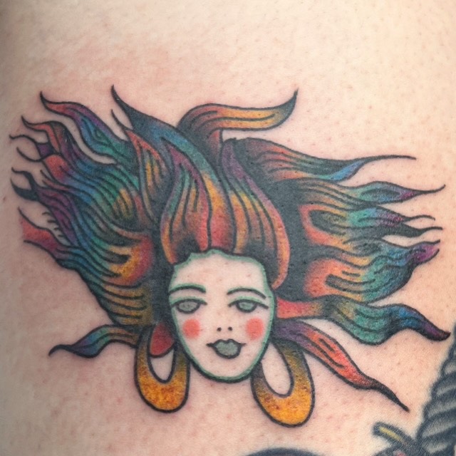 Tattoo by @queendaddytattoos — new_school, neo_traditional
