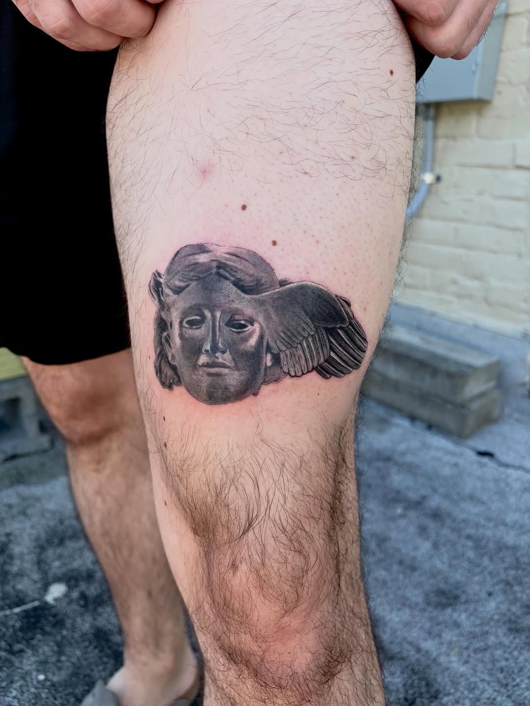 Tattoo by @tats_by_marie — realism, black_and_grey