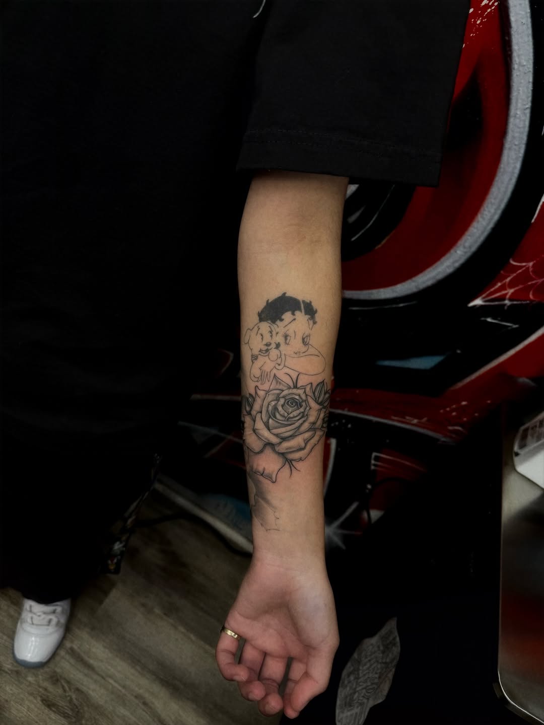 Tattoo by @ecxduzit — black_and_grey