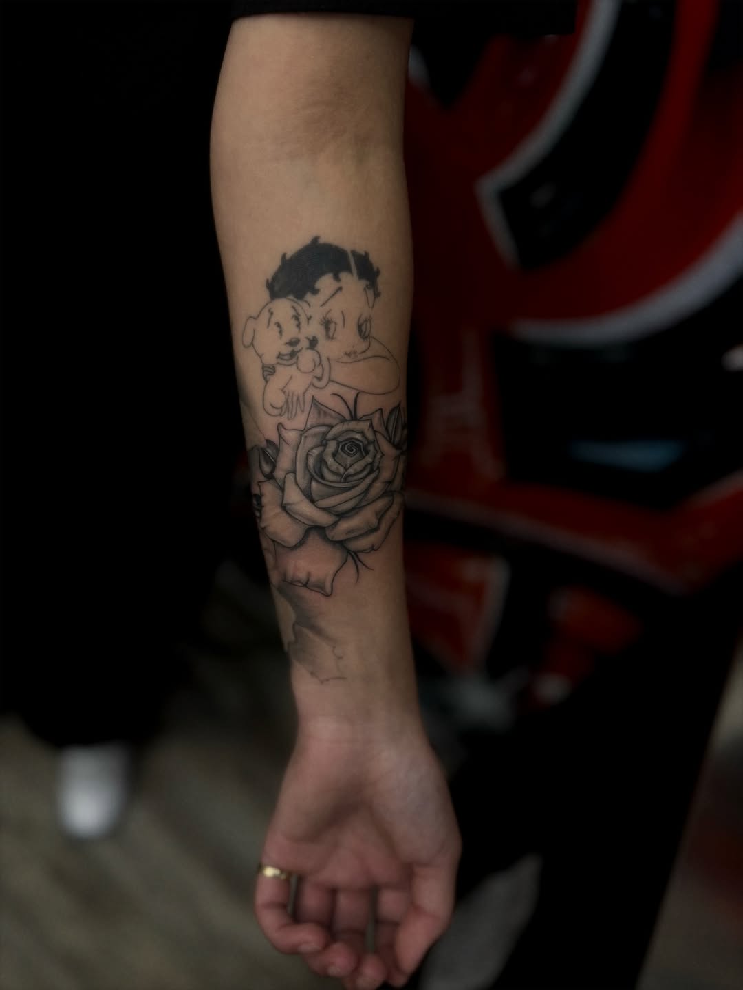 Tattoo by @ecxduzit — black_and_grey