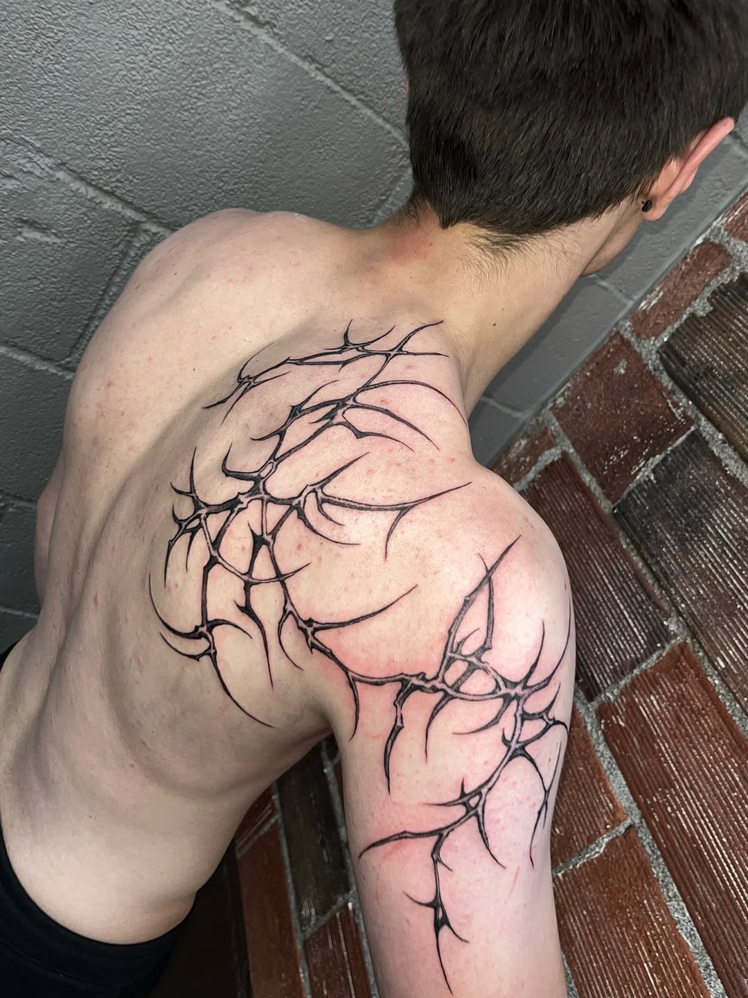 Tattoo by @michelleyoon_ttt — blackwork, geometric