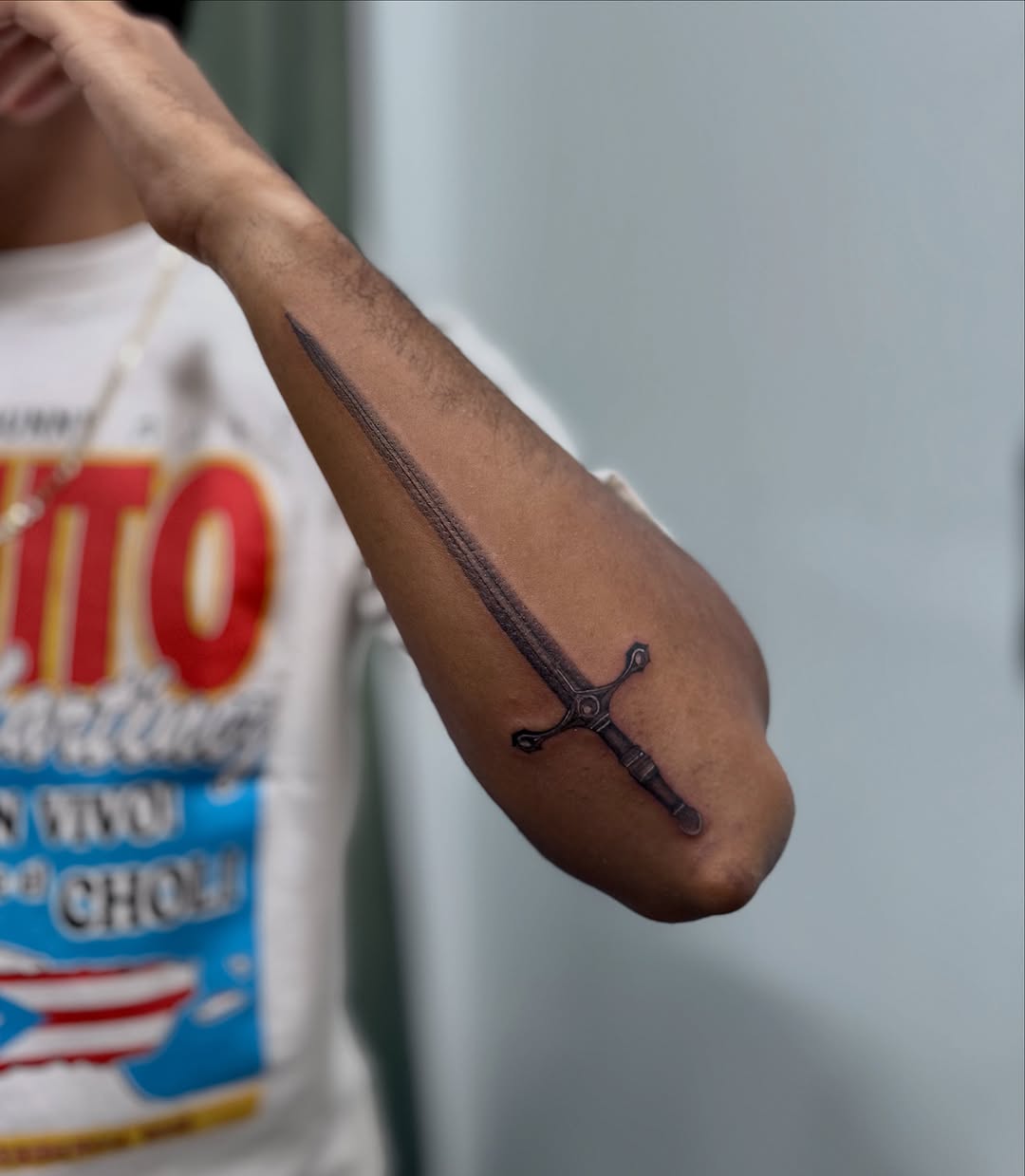 Tattoo by @mugshot.ink — black_and_grey, illustrative