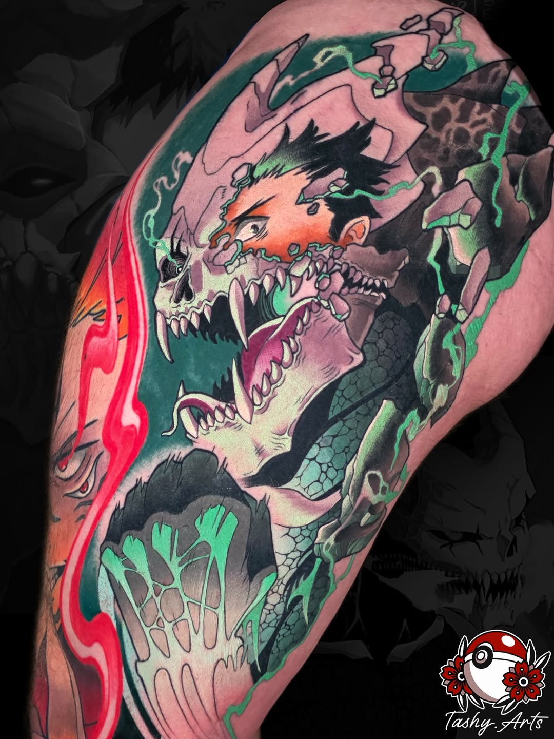 Tattoo by @tashy.arts — anime, new_school