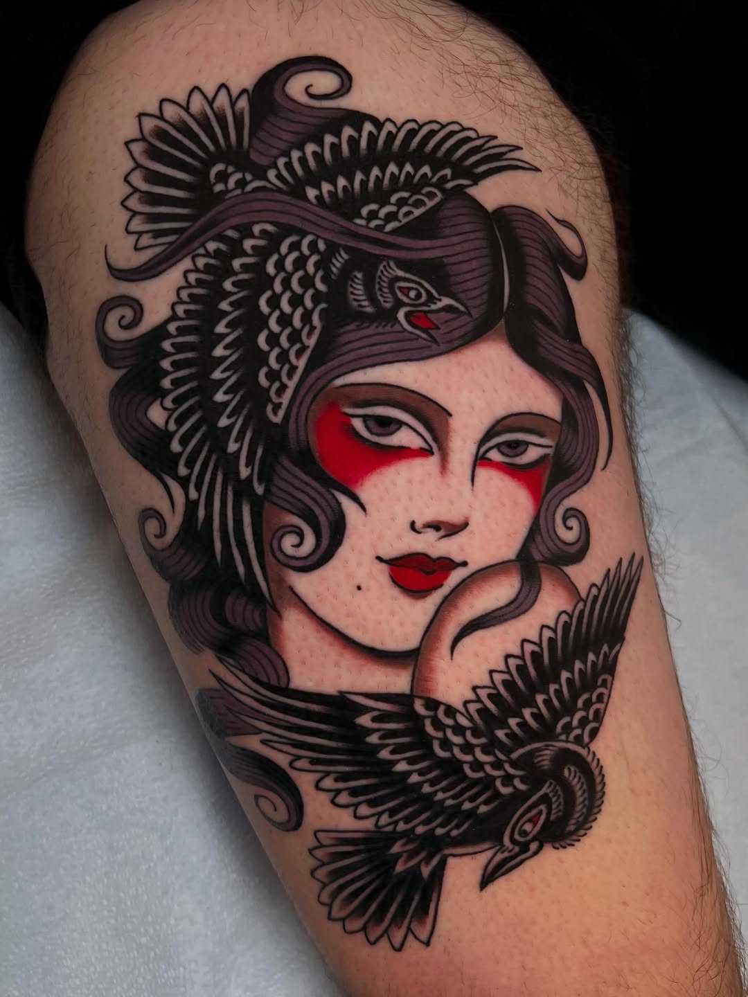 Tattoo by @livleotattoo — american_traditional, illustrative
