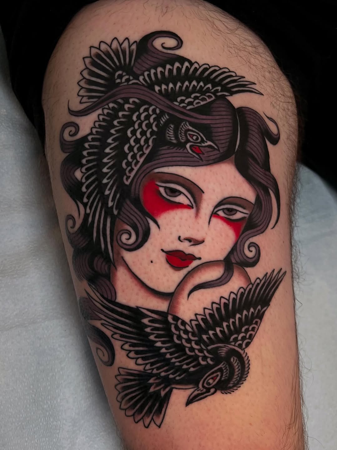 Tattoo by @livleotattoo — american_traditional, illustrative