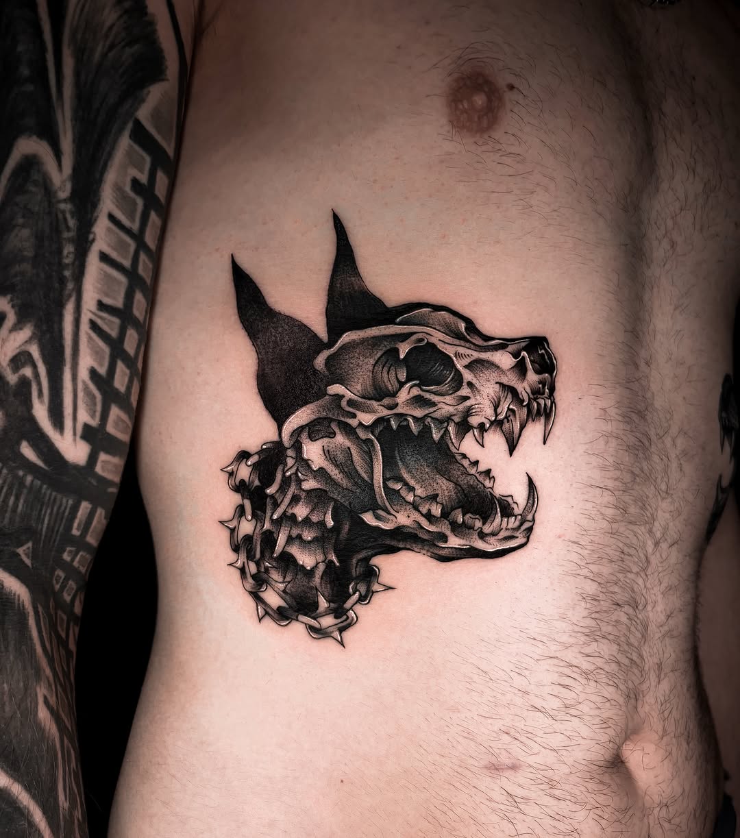 Tattoo by @jadeddesireetattoo — blackwork, realism