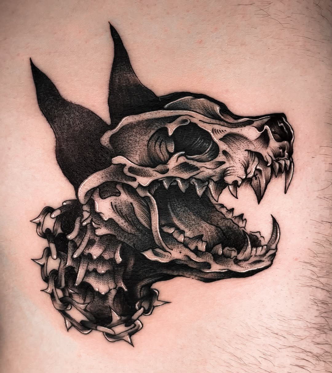 Tattoo by @jadeddesireetattoo — blackwork