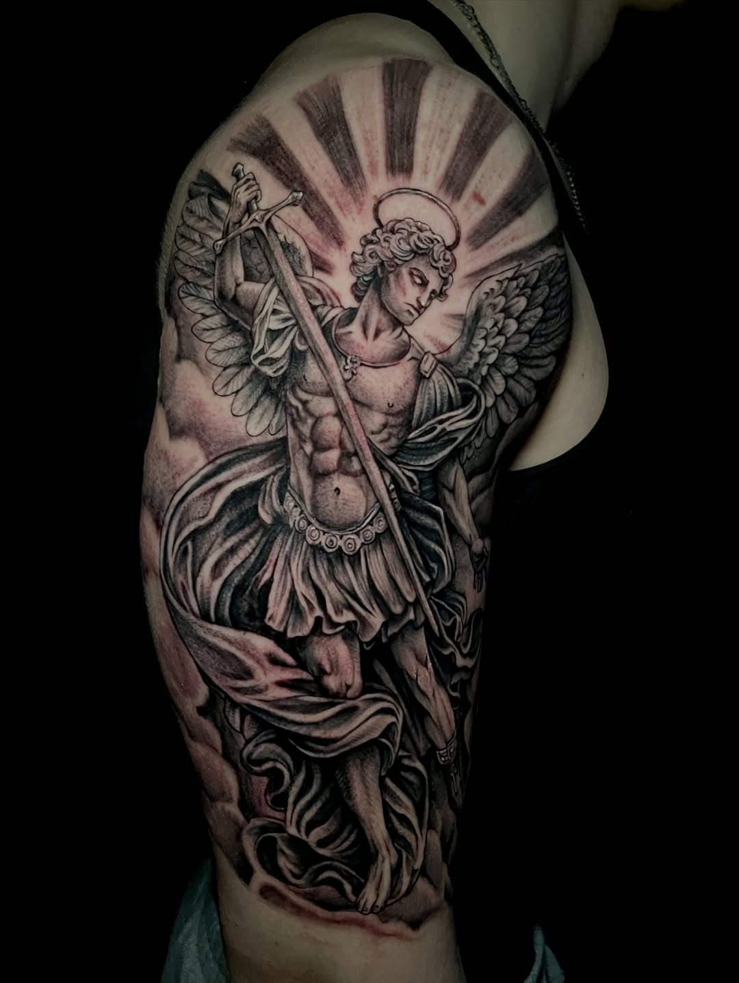 Tattoo by @rodomaciel β realism, black_and_grey
