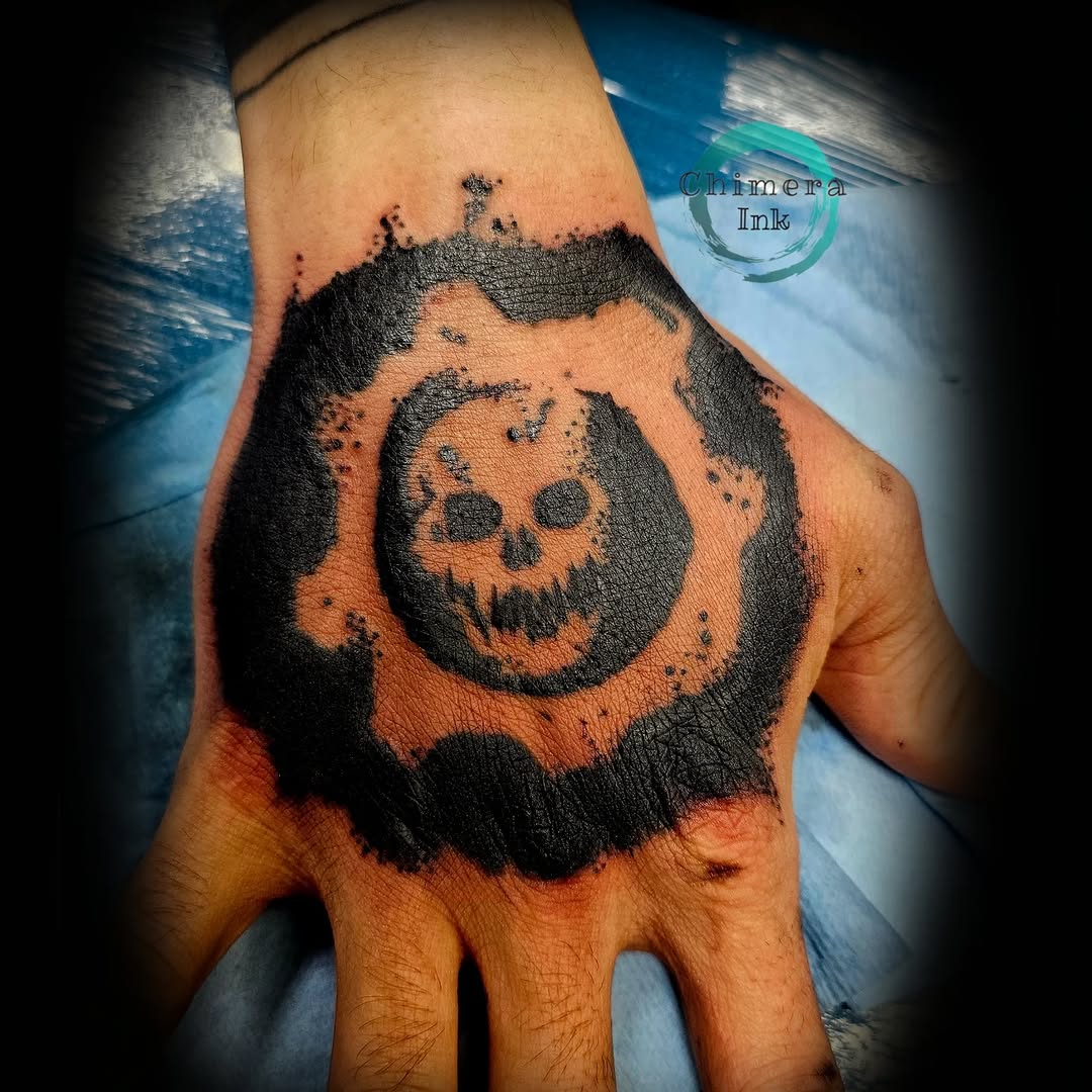 Tattoo by @chimera_ink — blackwork