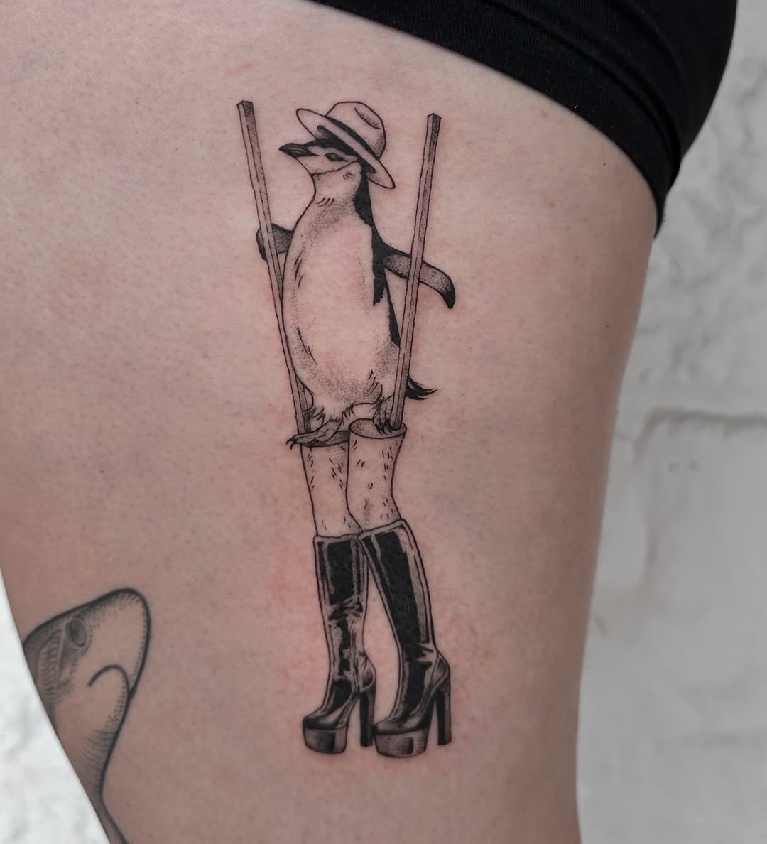 Tattoo by @ornatebones β blackwork
