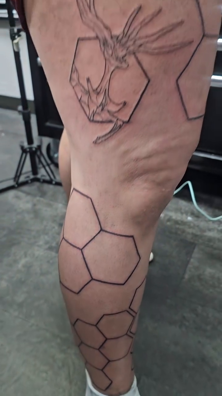 Tattoo by @chimera_ink — geometric, blackwork