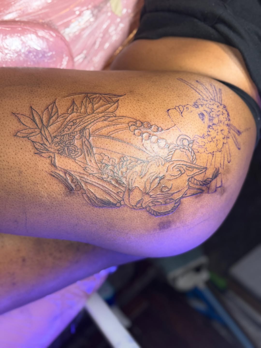 Tattoo by @ironroots — illustrative, black_and_grey