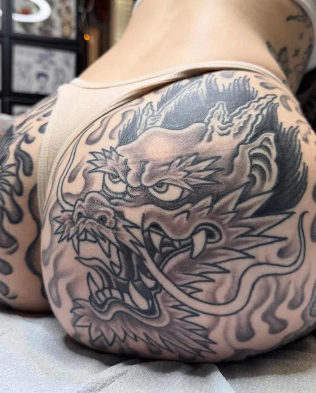 Tattoo by @scott_weatherwax — japanese_irezumi, black_and_grey