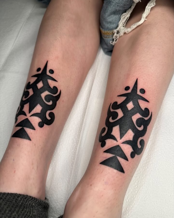 Tattoo by @krystaltattoo β tribal, blackwork
