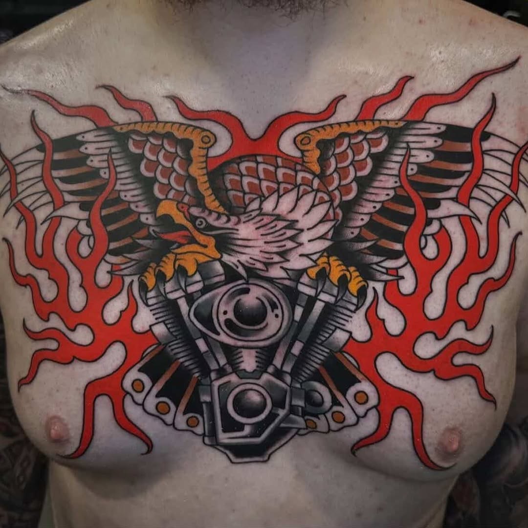 Tattoo by @kmacktattoos โ american_traditional, illustrative