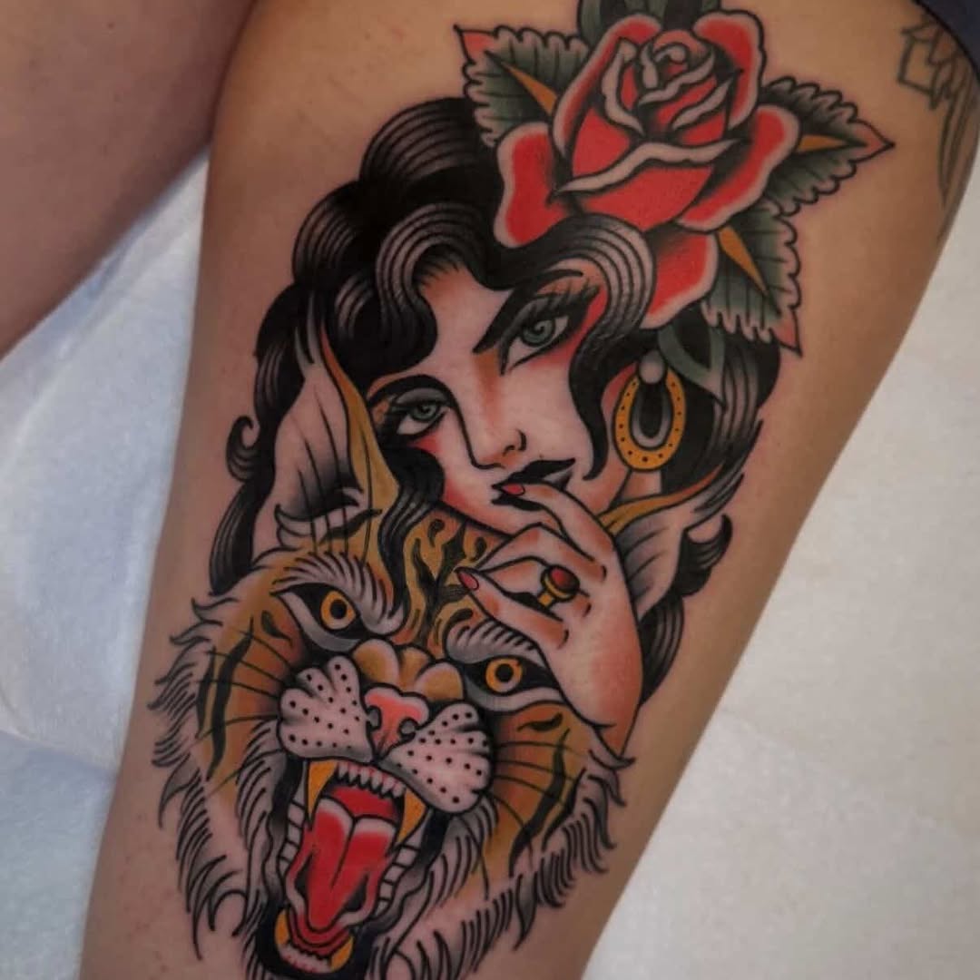 Tattoo by @kmacktattoos โ american_traditional, illustrative