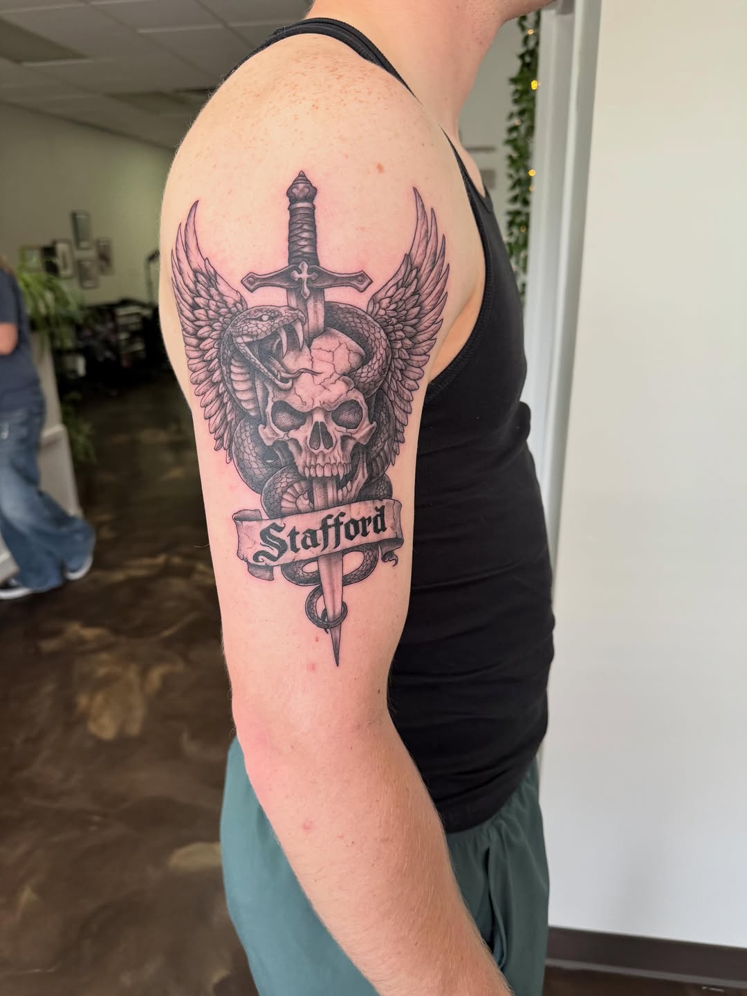 Tattoo by @jonflemingtattoos — black_and_grey, realism