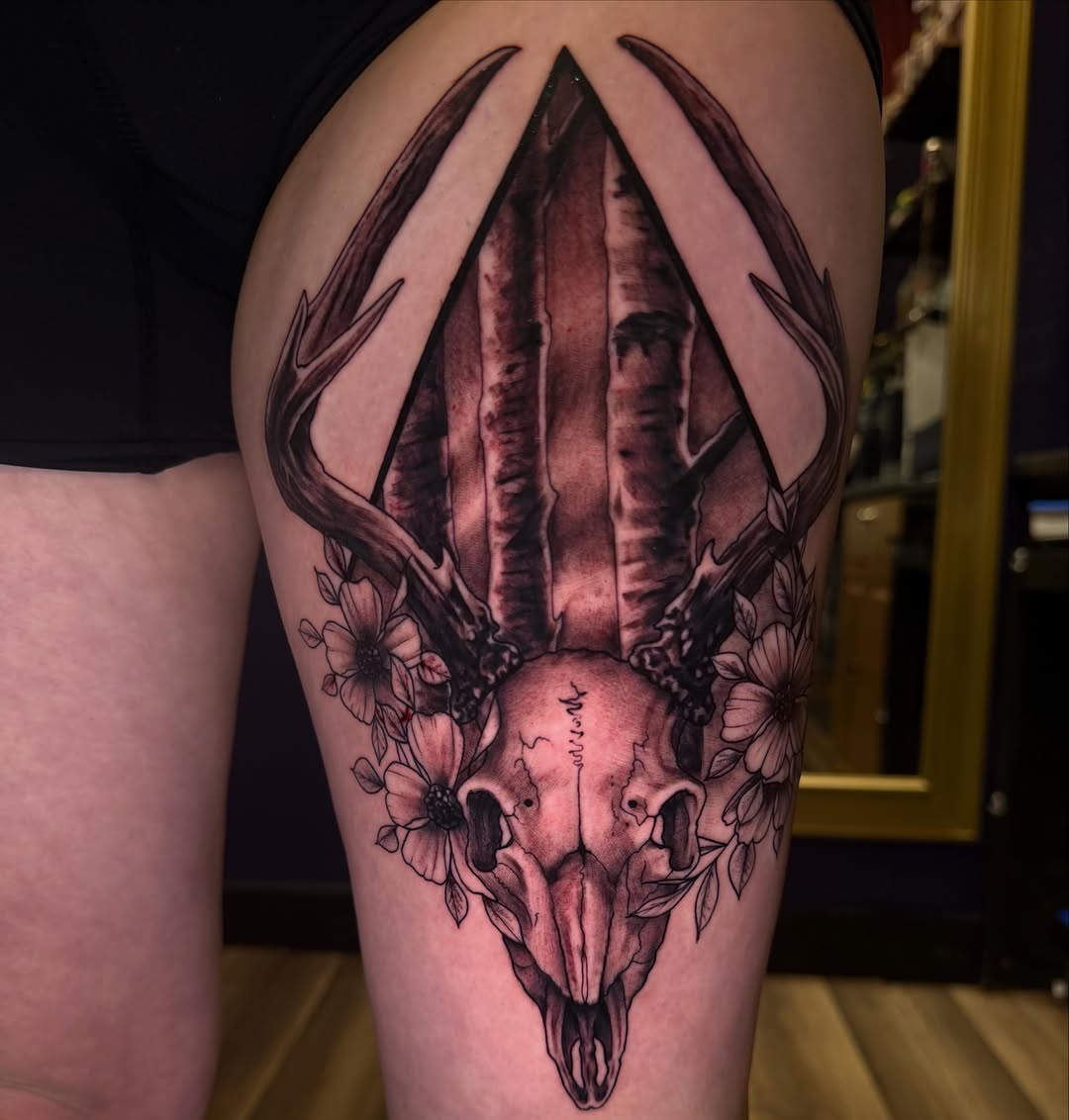 Tattoo by @mctatty — black_and_grey, realism