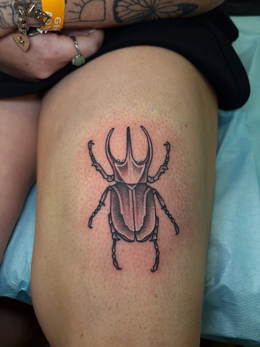 Tattoo by @bodyartbyalia — black_and_grey, illustrative