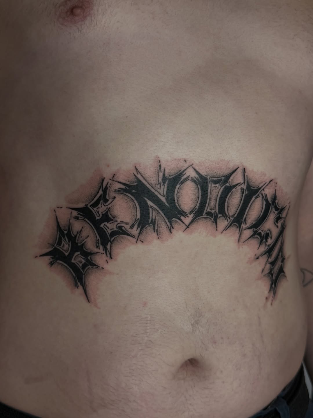 Tattoo by @zac.inks — blackwork, lettering_script