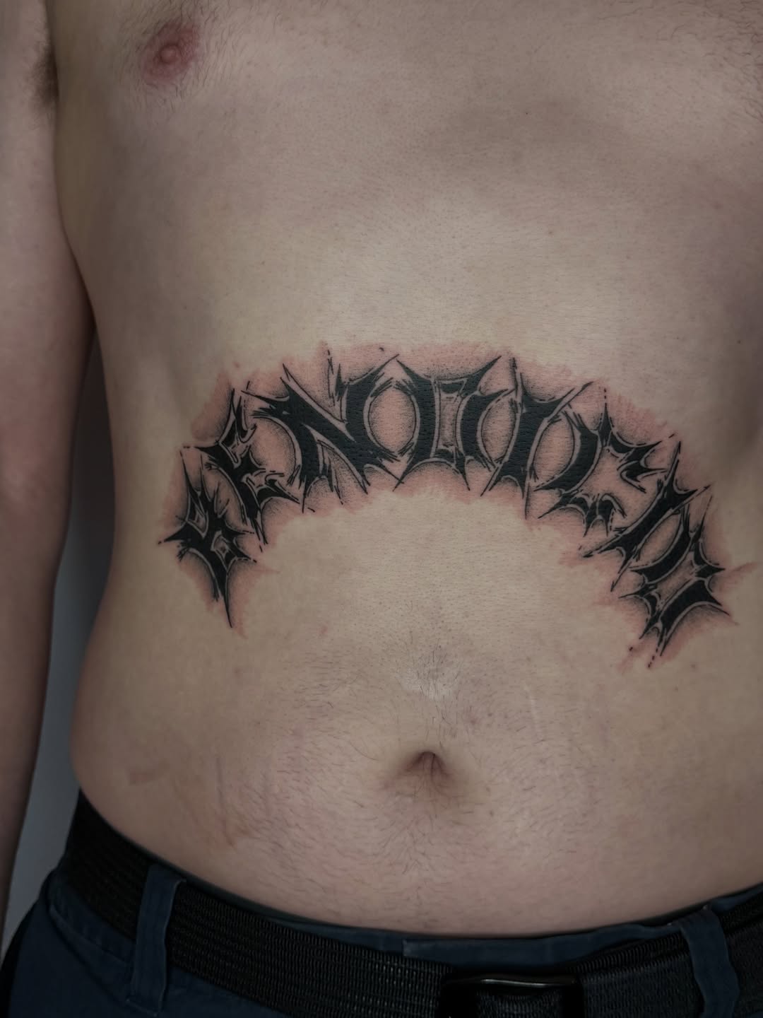 Tattoo by @zac.inks — blackwork, lettering_script