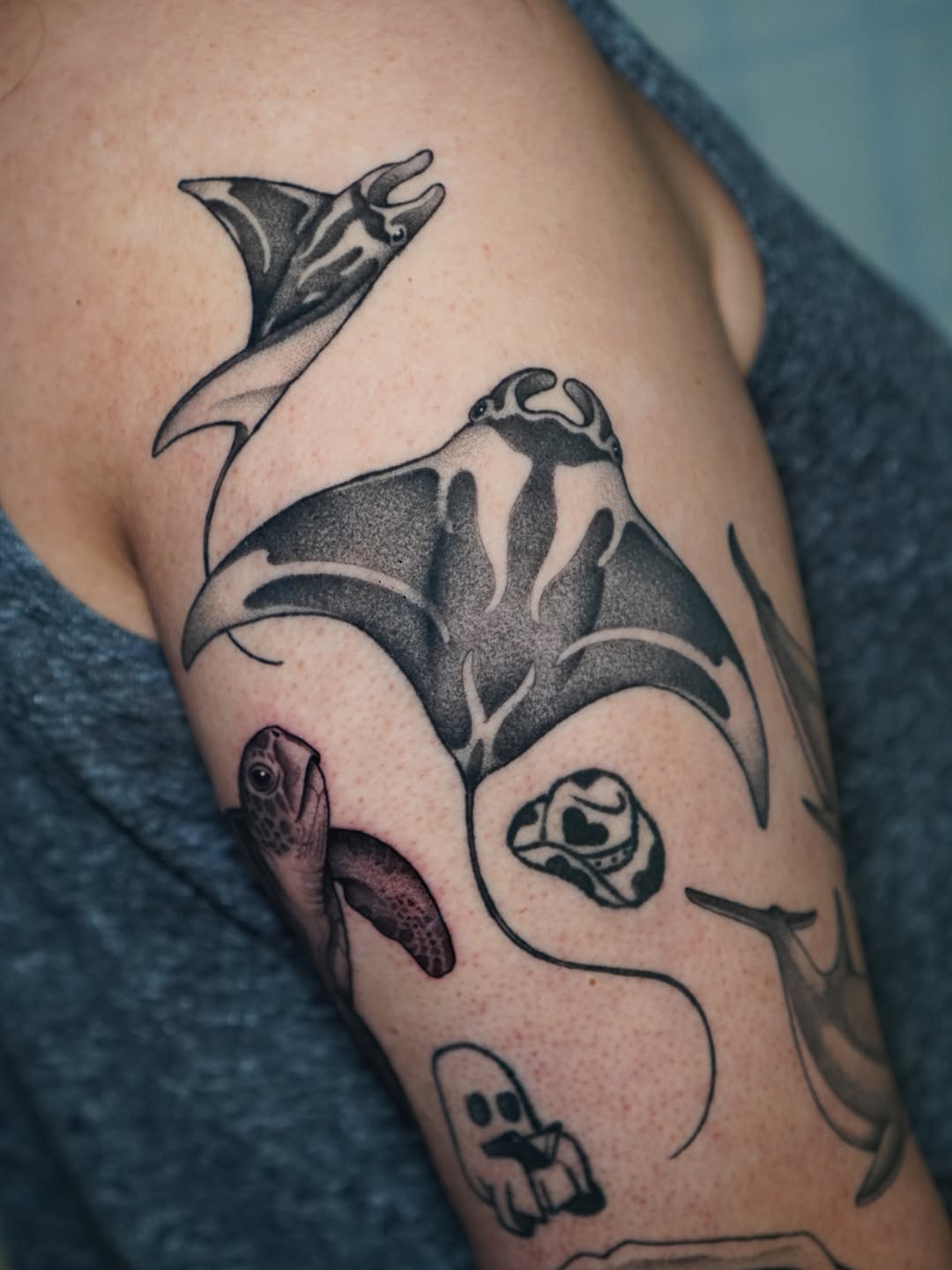 Tattoo by @carlosthebarloswarlos_ — black_and_grey, illustrative