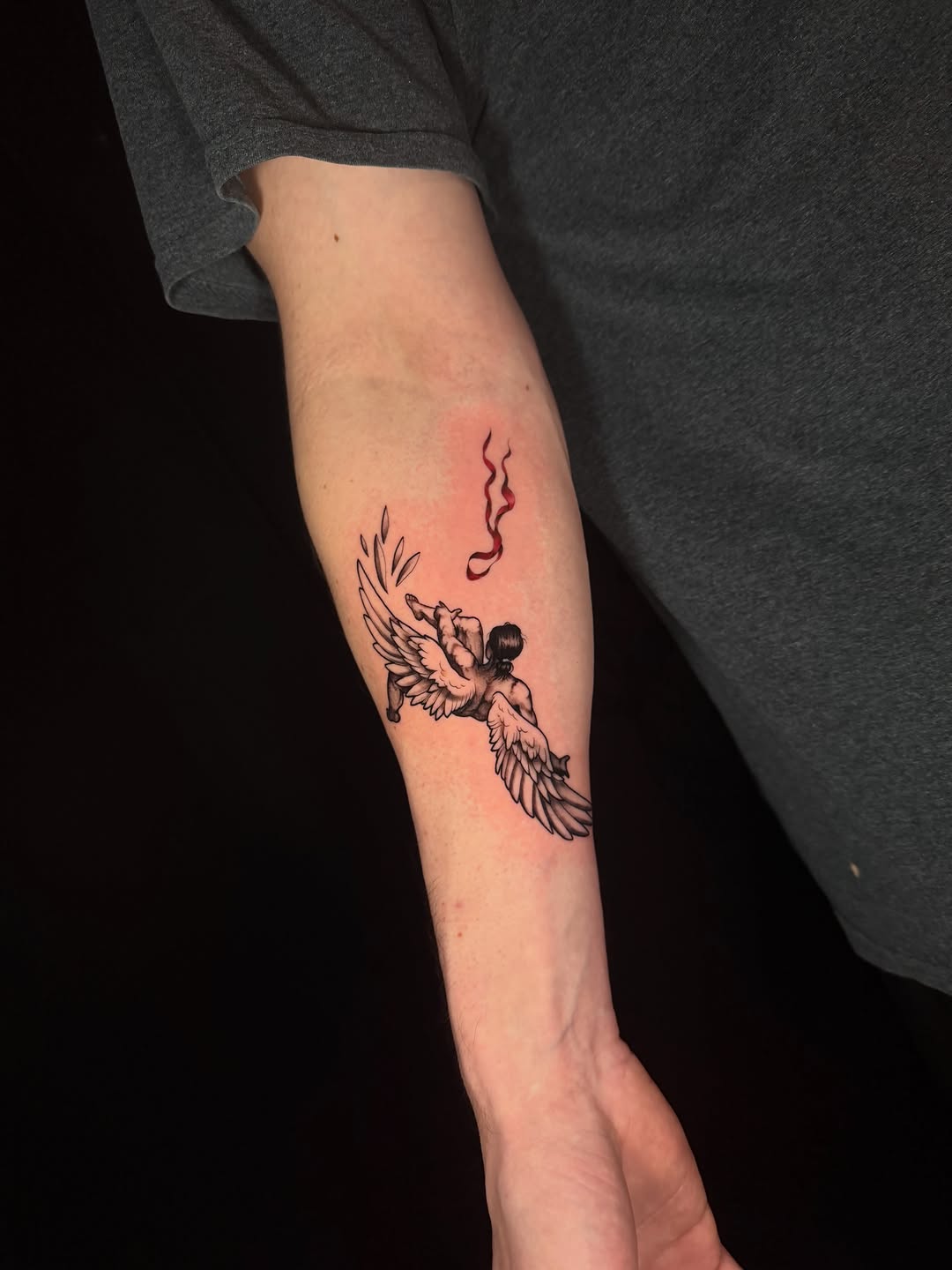 Tattoo by @_gwen.ink — illustrative, black_and_grey