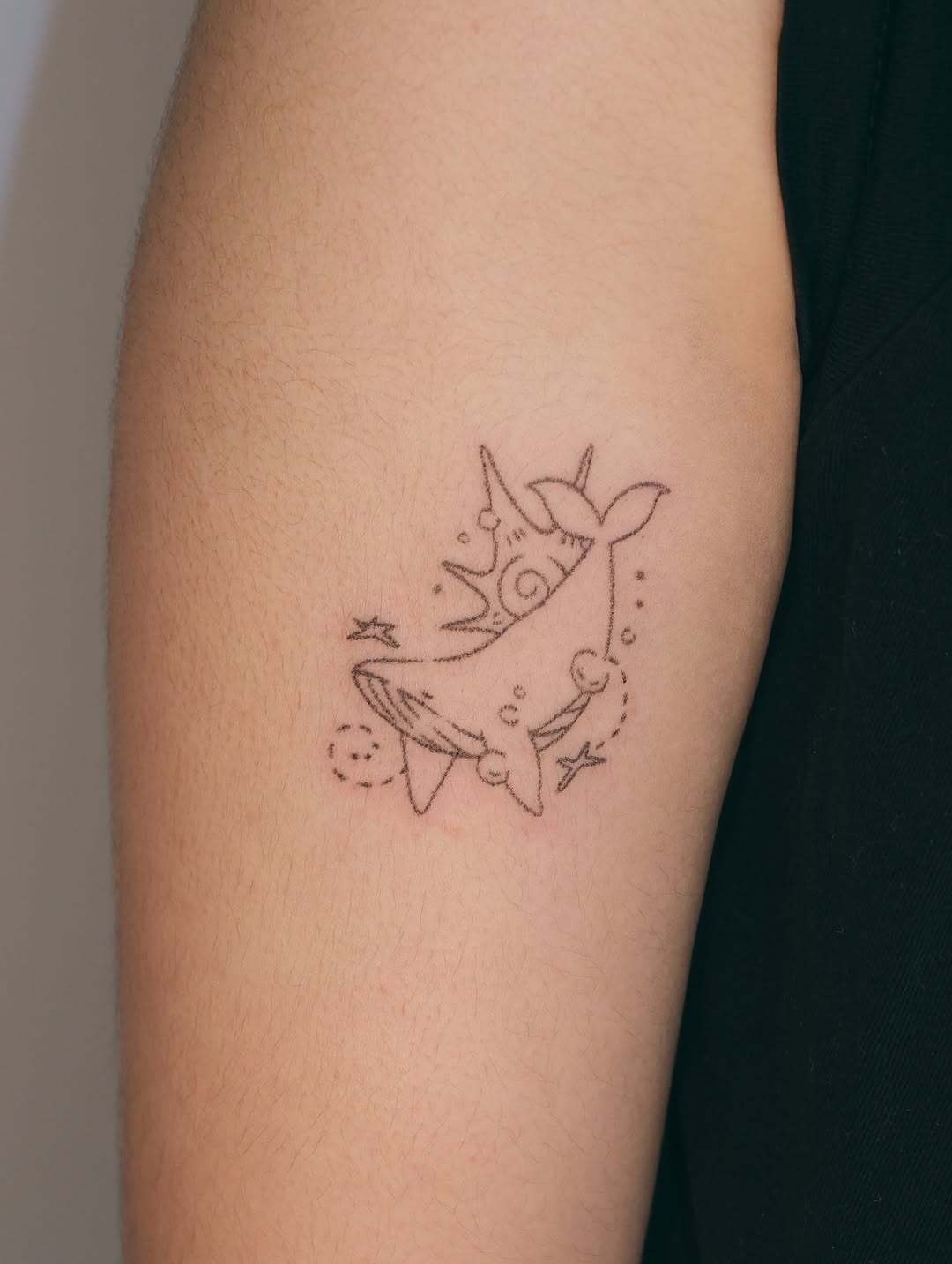 Tattoo by @nightynight_tattoo โ fine_line, minimalist