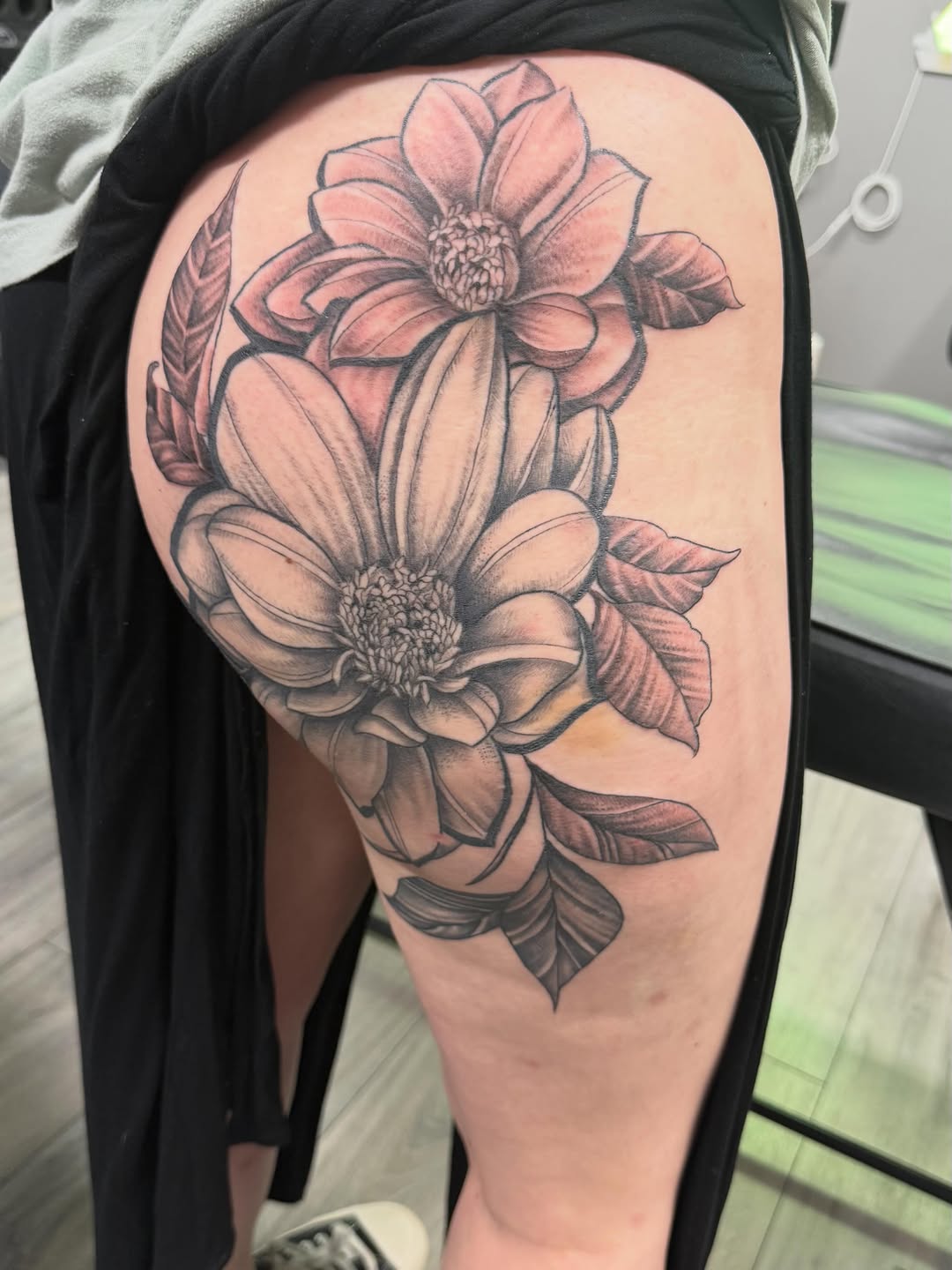 Tattoo by @twinkie.tattoos — realism, black_and_grey