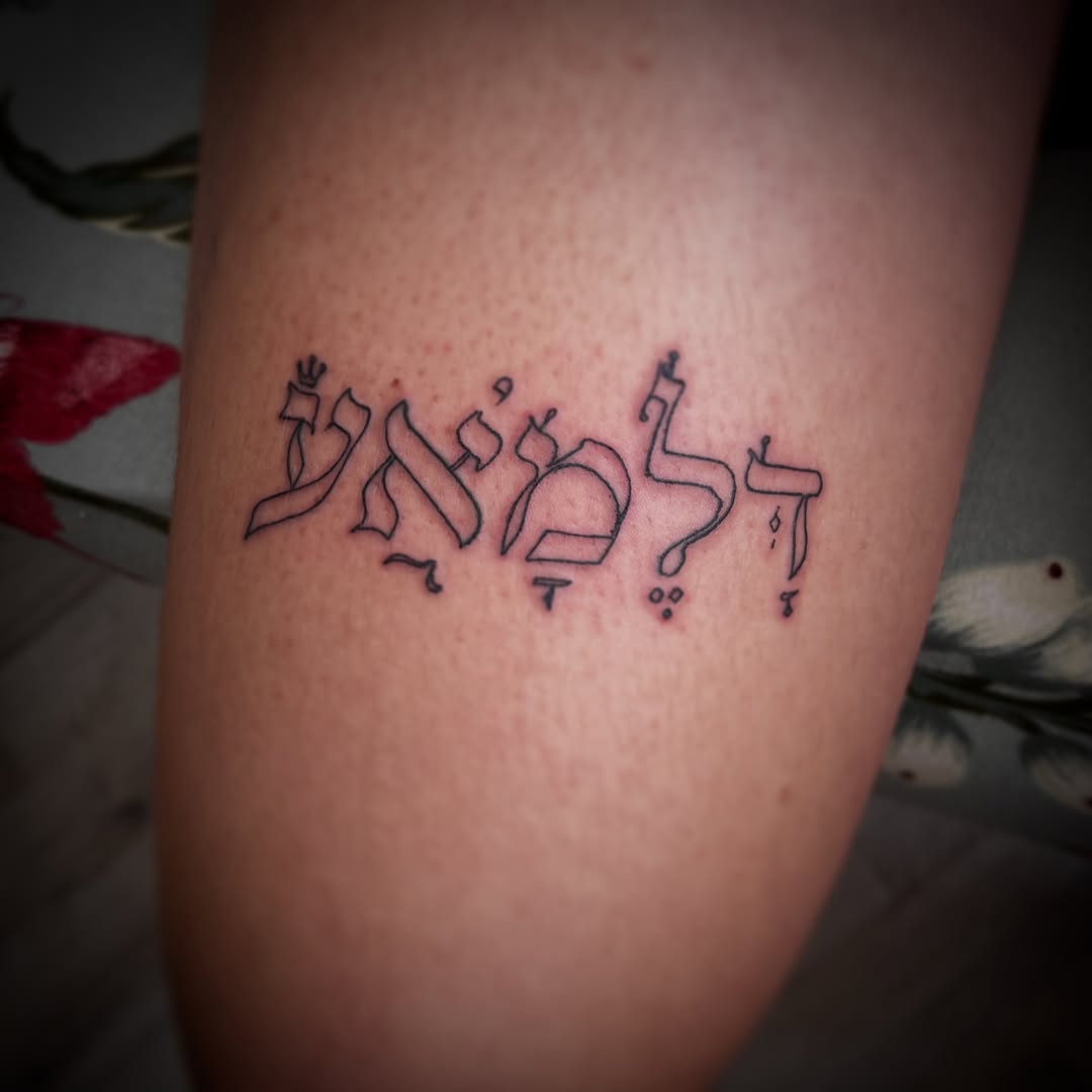 Tattoo by @yatush — lettering_script, fine_line