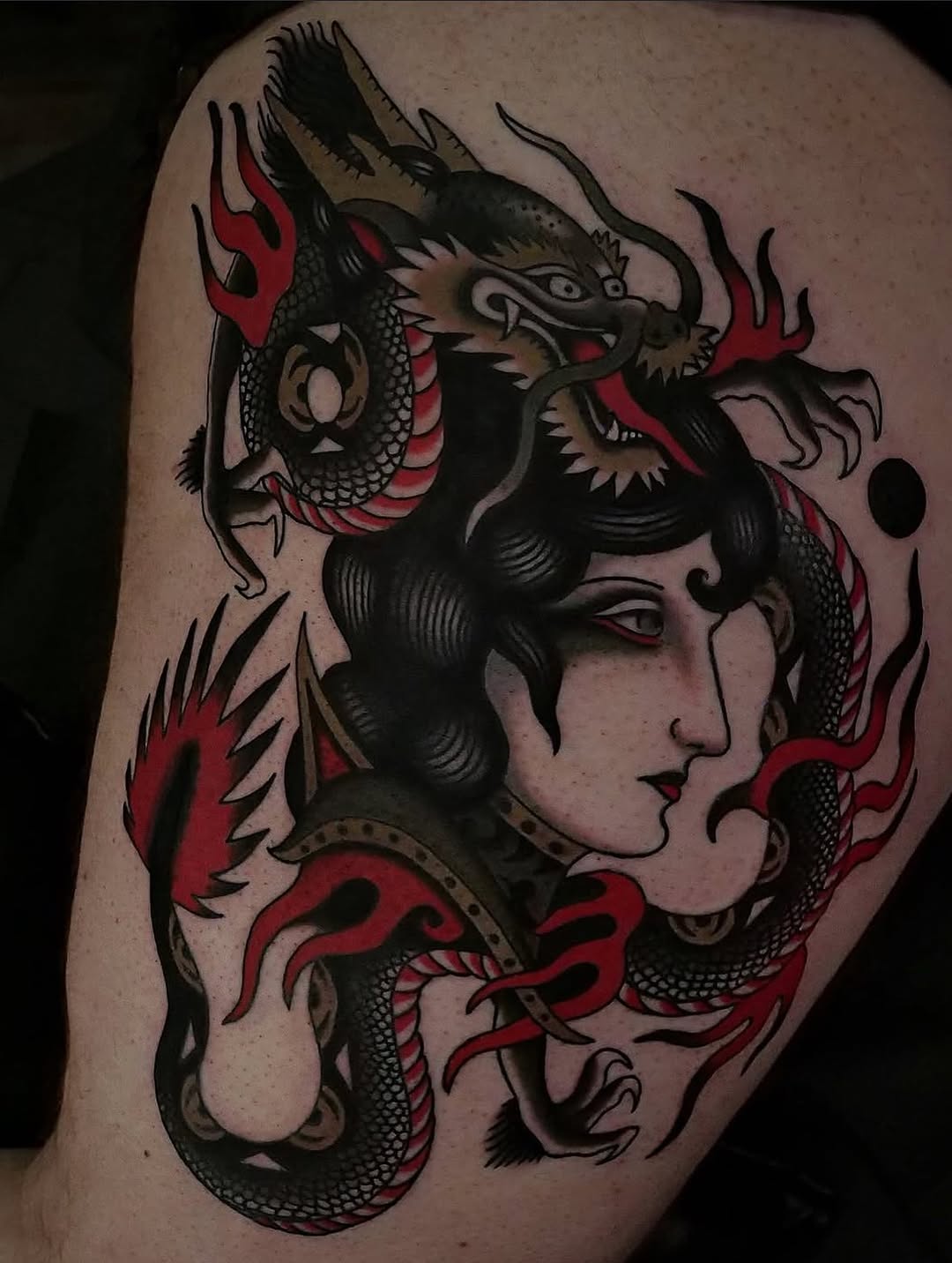 Tattoo by @bbrandonmurphyy — neo_traditional