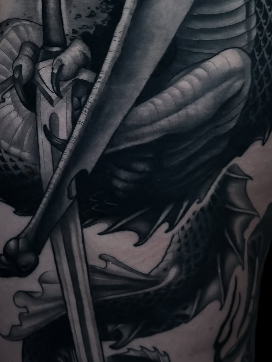 Tattoo by @cvaldestattoos — realism, black_and_grey