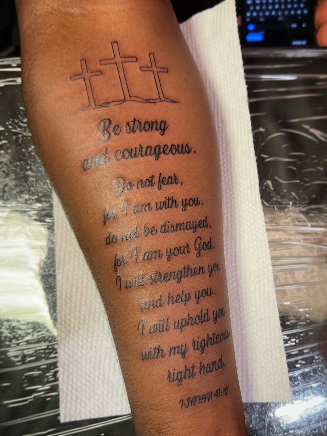 Tattoo by @velvetneedletattoo — lettering_script