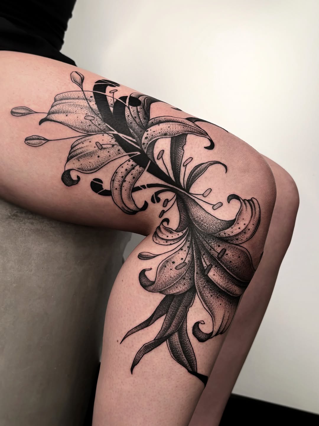 Tattoo by @kuya.tattoos — blackwork, dotwork